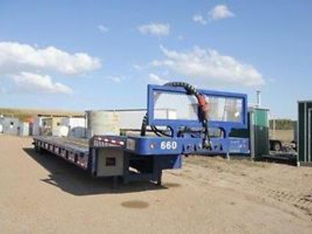 LANDOLL TILT-DECK LOWBOY TRAILER Photo